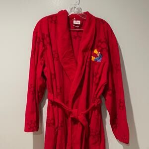 Disney's Women's Vintage Winnie Pooh and Eeyore Fleece Robe Large/Xlarge